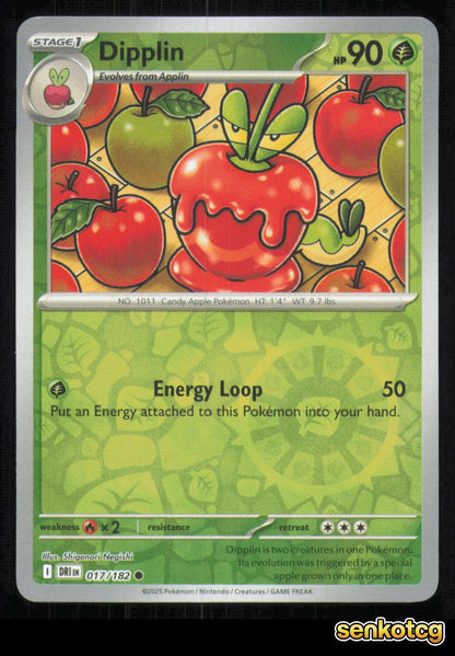 🎴 Dipplin 017/182 Reverse Holo Destined Rivals NM 🎨 Negishi