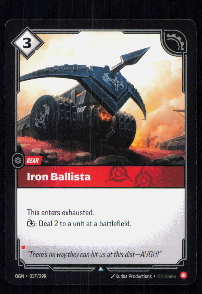 🎴 Iron Ballista 017/298 Uncommon OGN Origins NM