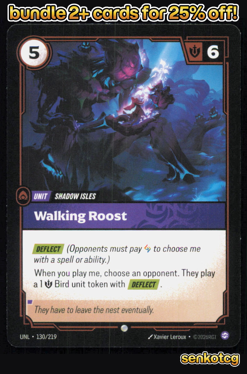 🎴 Walking Roost 130/219 Common Unleashed NM