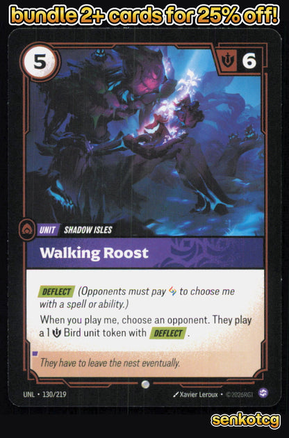 🎴 Walking Roost 130/219 Common Unleashed NM