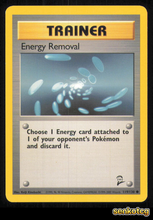 🎴 Energy Removal 119/130 Base Set 2 LP 🎨 Kinebuchi