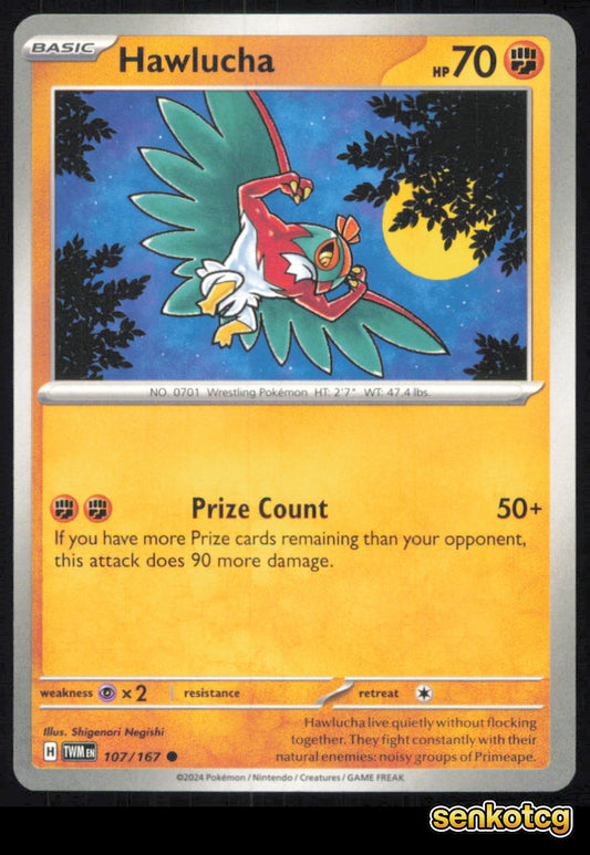 🎴 Hawlucha 107/167 Common Twilight Masquerade NM