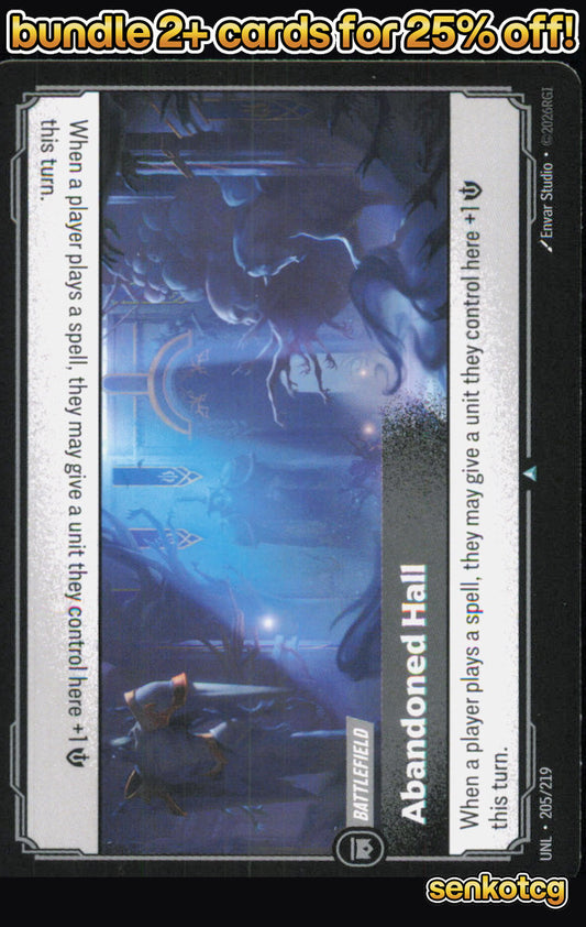 🎴 Abandoned Hall 205/219 Uncommon Unleashed NM