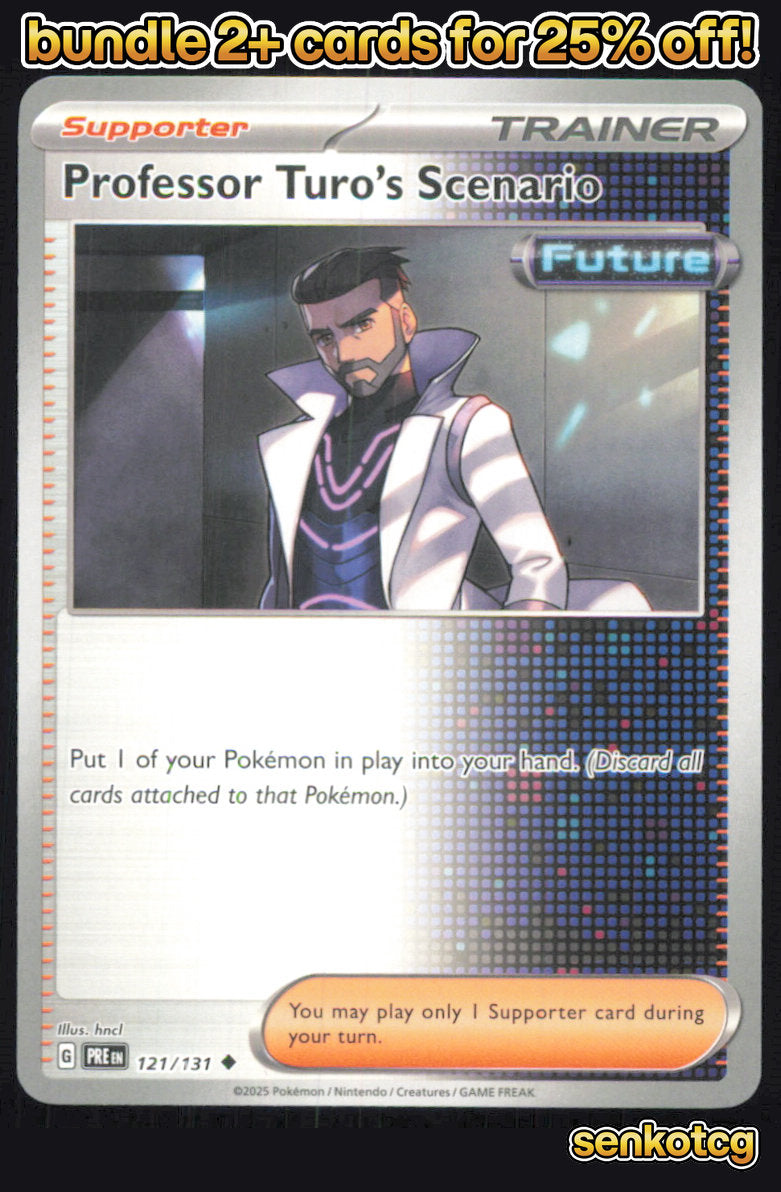 🎴 Professor Turo's Scenario 121/131 Uncommon Prismatic Evolutions NM 🎨 hncl