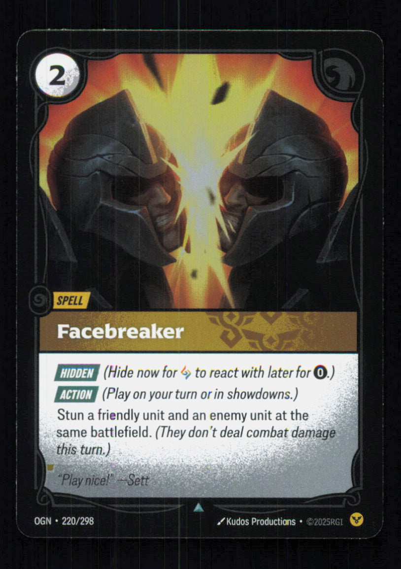 🎴 Facebreaker 220/298 Uncommon Foil OGN Origins NM