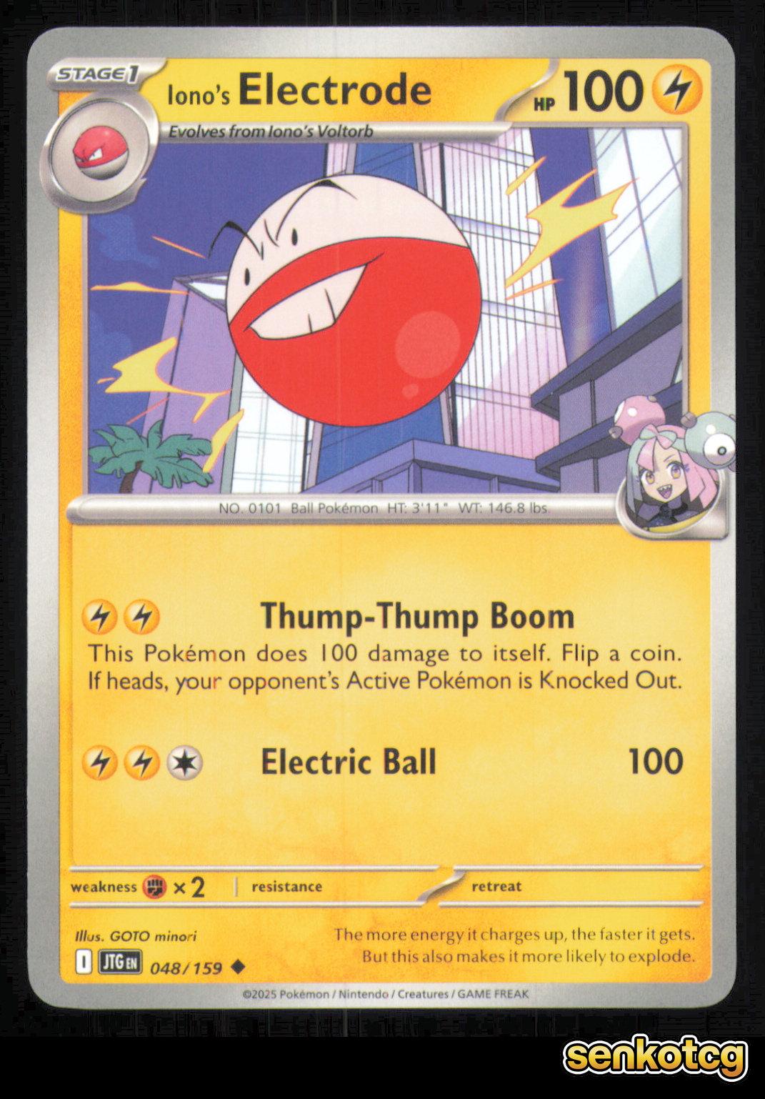 🎴 Iono's Electrode 048/159 Journey Together NM 🎨 minori