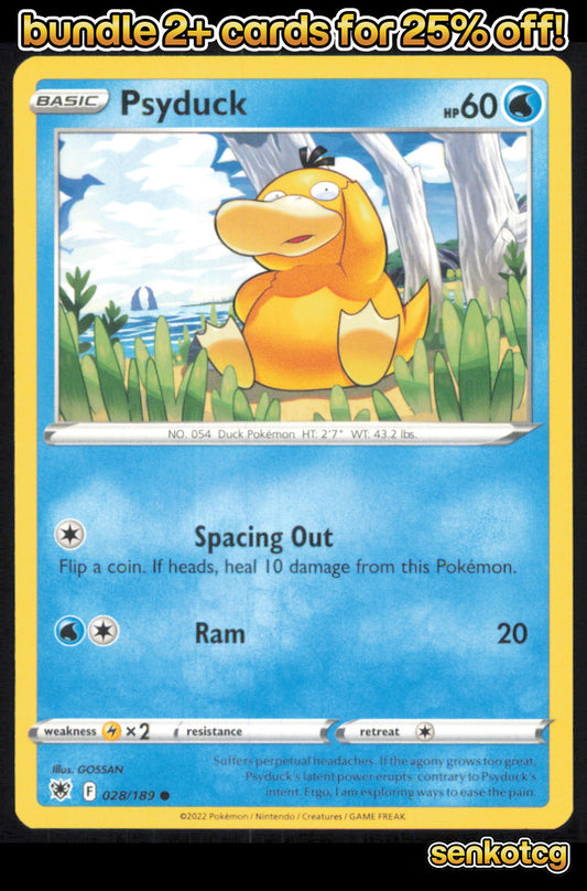 🎴 Psyduck 028/189 Common Astral Radiance NM