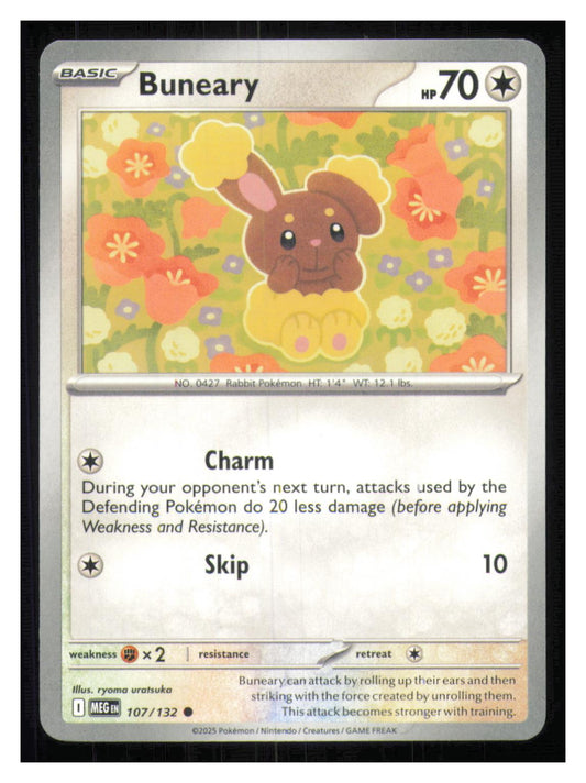 🎴 Buneary 107/132 Common Mega Evolution NM