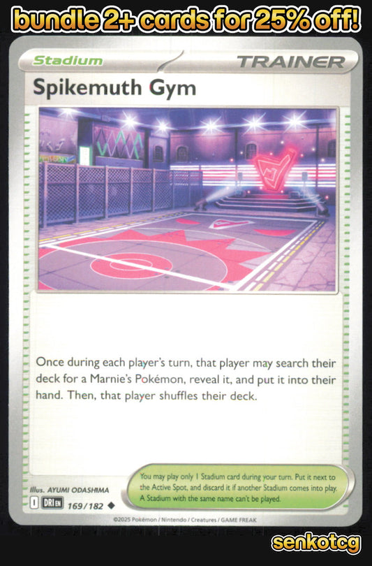 🎴 Spikemuth Gym 169/182 Uncommon Destined Rivals NM