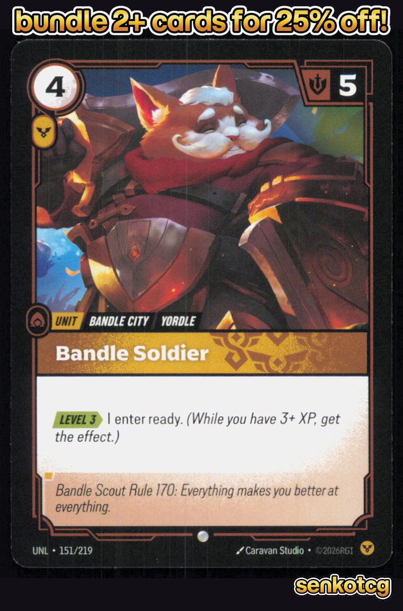 🎴 Bandle Soldier 151/219 Common Unleashed NM