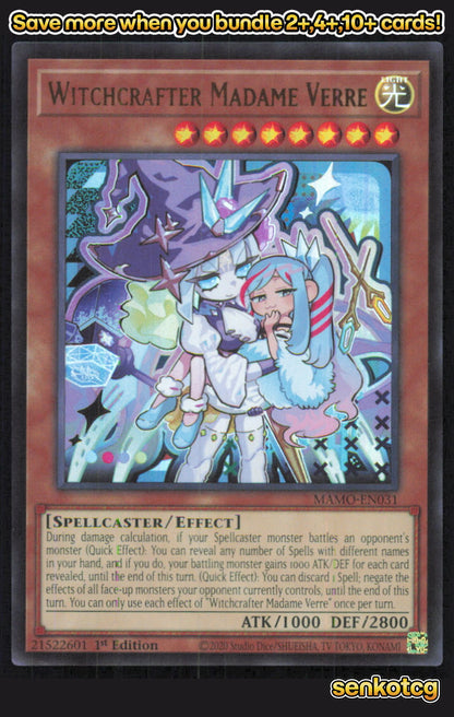 🎴 Witchcrafter Madame Verre MAMO-EN031 Ultra Rare