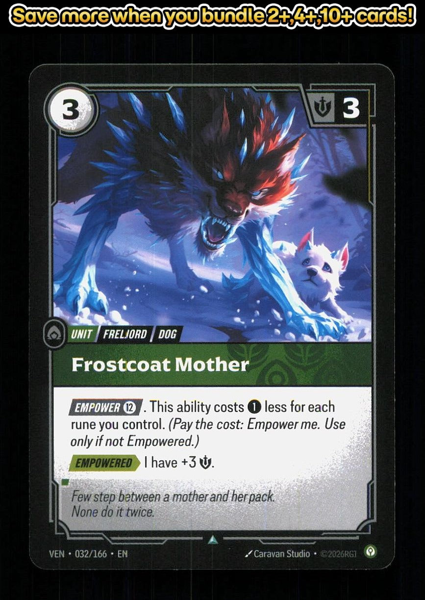 🎴 Frostcoat Mother 032/166 Uncommon Vendetta NM 🎨 Studio