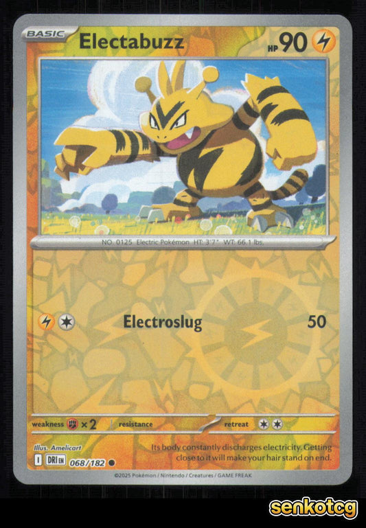 🎴 Electabuzz 068/182 Reverse Holo Destined Rivals NM 🎨 Amelicart