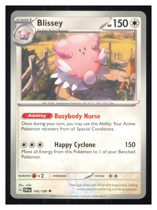 🎴 Blissey 145/198 Uncommon Scarlet & Violet NM