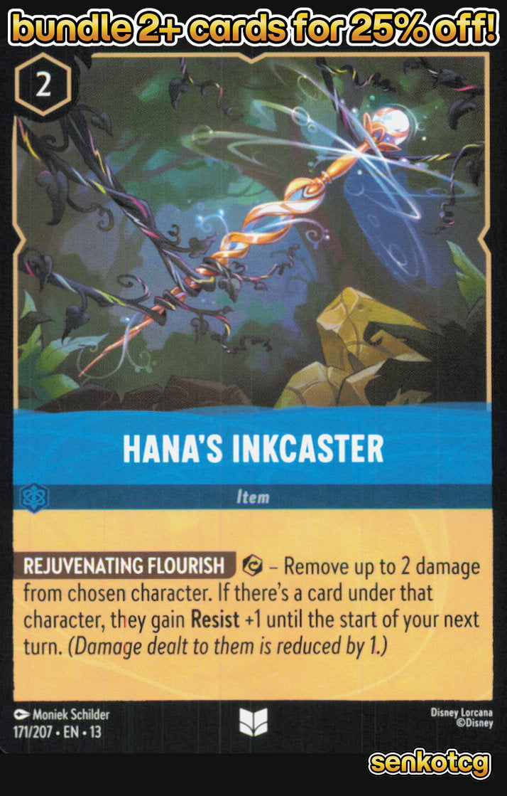 🎴 Hana's Inkcaster 171/204 Uncommon Attack of the Vine! NM