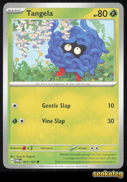 🎴 Tangela 001/167 Common Twilight Masquerade NM