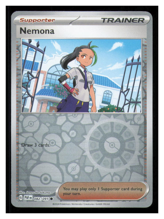 🎴 Nemona 082/091 Reverse Holo Paldean Fates Pokemon NM