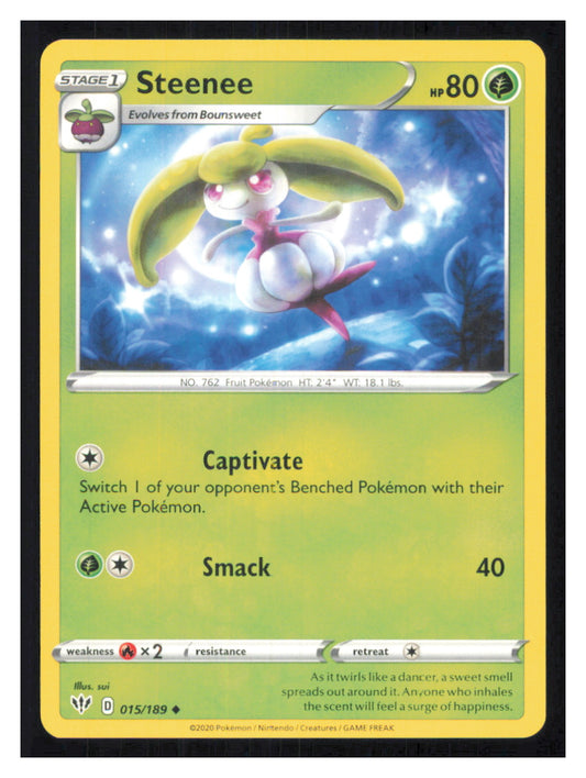 🎴 Steenee 015/189 Uncommon Darkness Ablaze NM