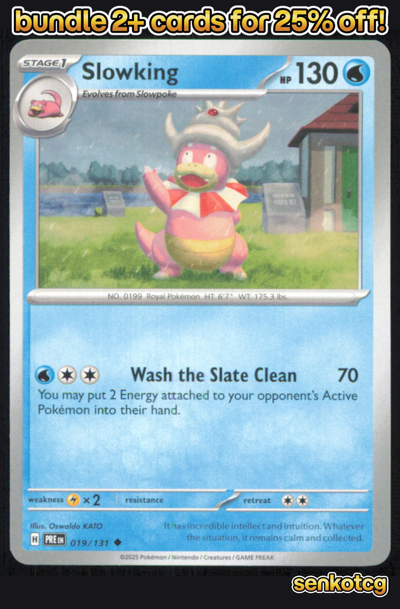 🎴 Slowking 019/131 Uncommon Prismatic Evolutions NM 🎨 KATO