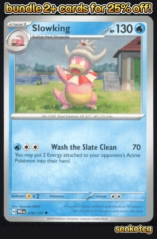 🎴 Slowking 019/131 Uncommon Prismatic Evolutions NM 🎨 KATO
