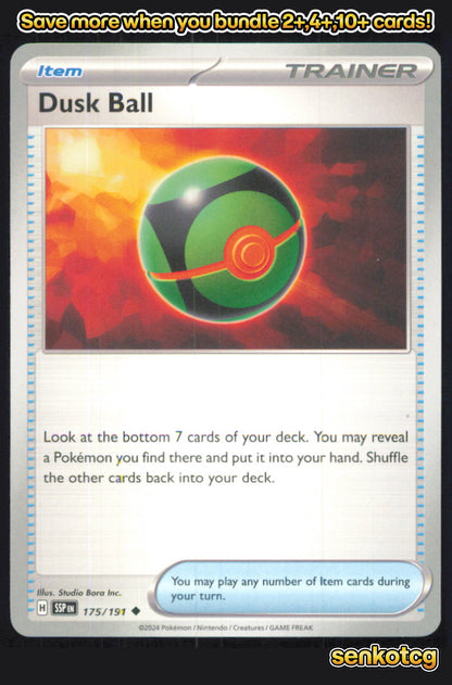 🎴 Dusk Ball 175/191 Uncommon Surging Sparks NM 🎨 Inc.