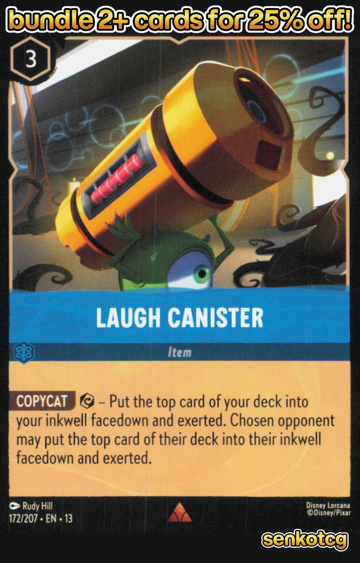 🎴 Laugh Canister 172/204 Rare Attack of the Vine! NM