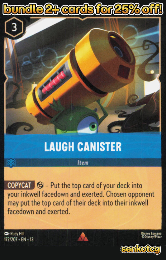 🎴 Laugh Canister 172/204 Rare Attack of the Vine! NM