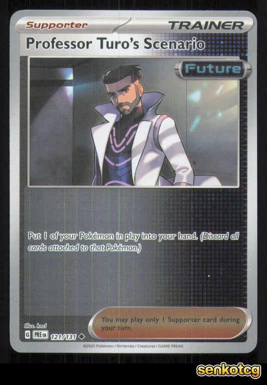 🎴 Professor Turo's Scenario 121/131 Reverse Holo Prismatic Evolutions NM