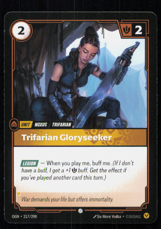 🎴 Trifarian Gloryseeker 217/298 Common OGN Origins NM