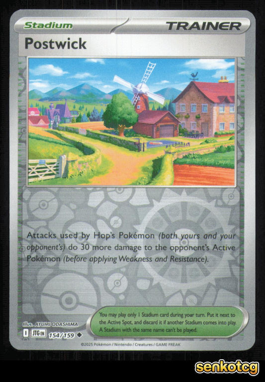 🎴 Postwick 154/159 Reverse Holo Journey Together NM 🎨 ODASHIMA