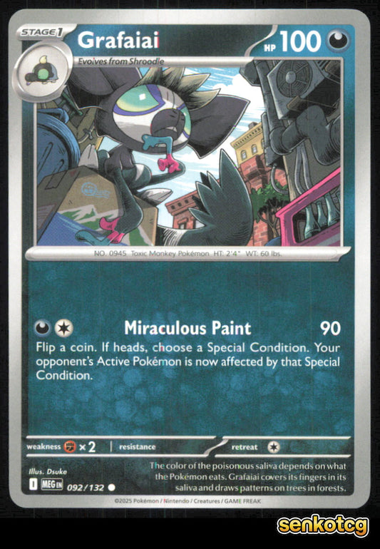 🎴 Grafaiai 092/132 Common Mega Evolution NM