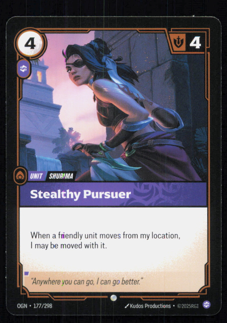 🎴 Stealthy Pursuer 177/298 Common OGN Origins NM