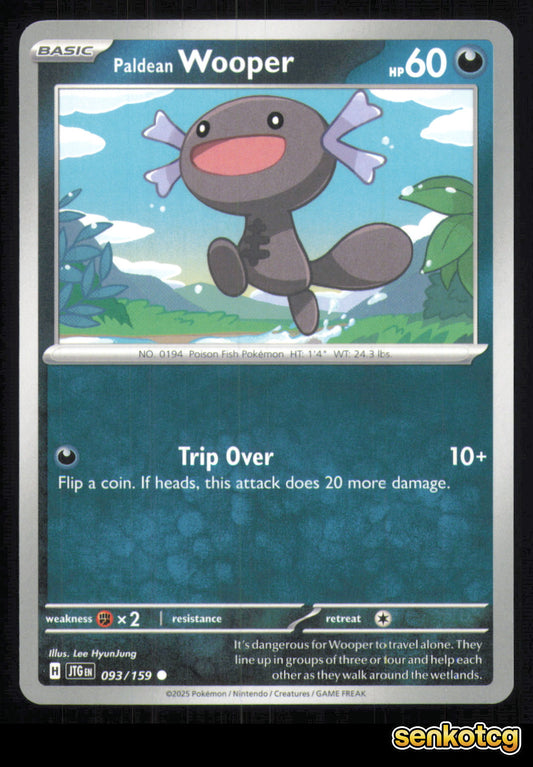 🎴 Paldean Wooper 093/159 Journey Together NM 🎨 HyunJung