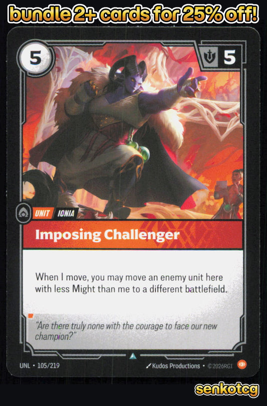 🎴 Imposing Challenger 105/219 Uncommon Unleashed NM
