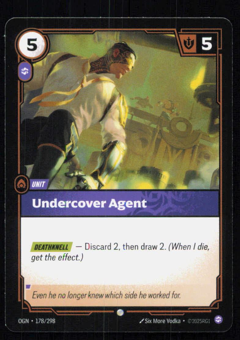 🎴 Undercover Agent 178/298 Common OGN Origins NM