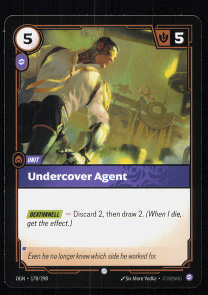 🎴 Undercover Agent 178/298 Common OGN Origins NM