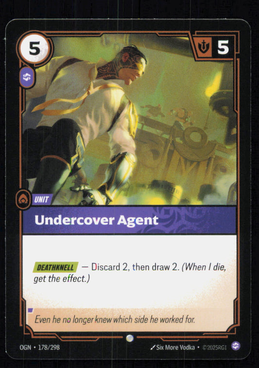 🎴 Undercover Agent 178/298 Common OGN Origins NM