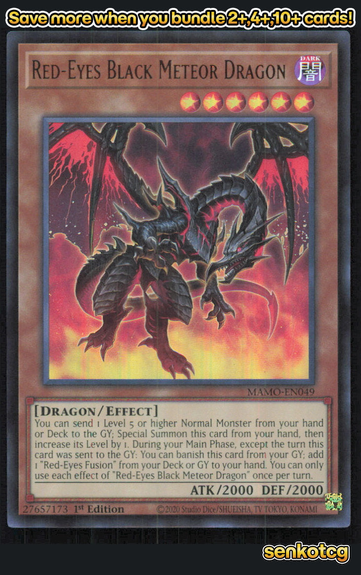 🎴 Red-Eyes Black Meteor Dragon MAMO-EN049 Ultra Rare