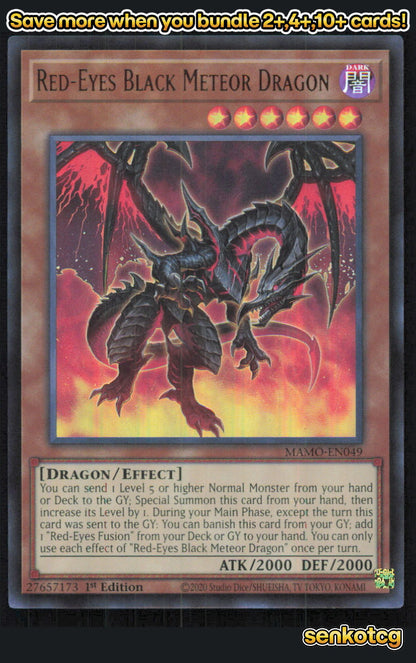 🎴 Red-Eyes Black Meteor Dragon MAMO-EN049 Ultra Rare
