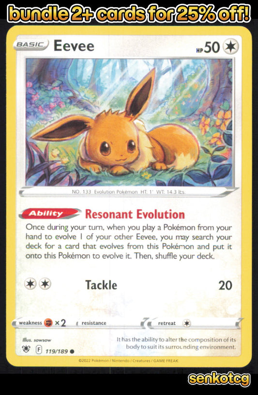 🎴 Eevee 119/189 Common Astral Radiance NM