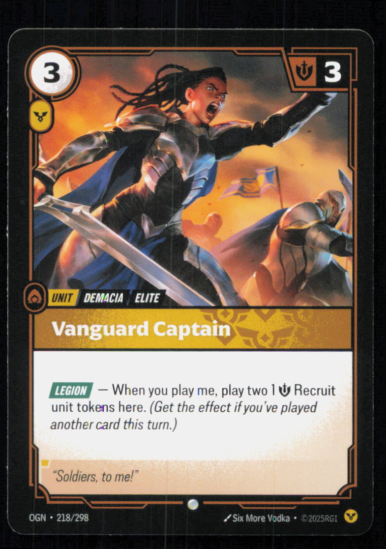 🎴 Vanguard Captain 218/298 Common OGN Origins NM