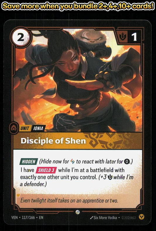 🎴 Disciple of Shen 117/166 Common Vendetta NM 🎨 Vodka