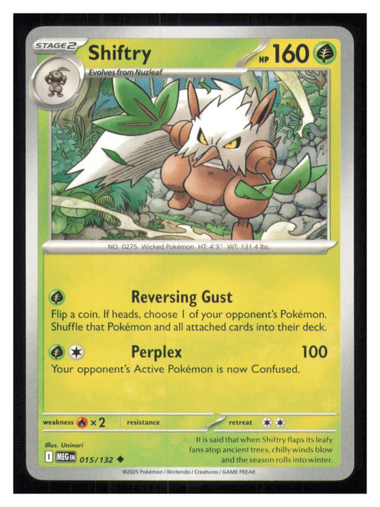 🎴 Shiftry 015/132 Uncommon Mega Evolution NM