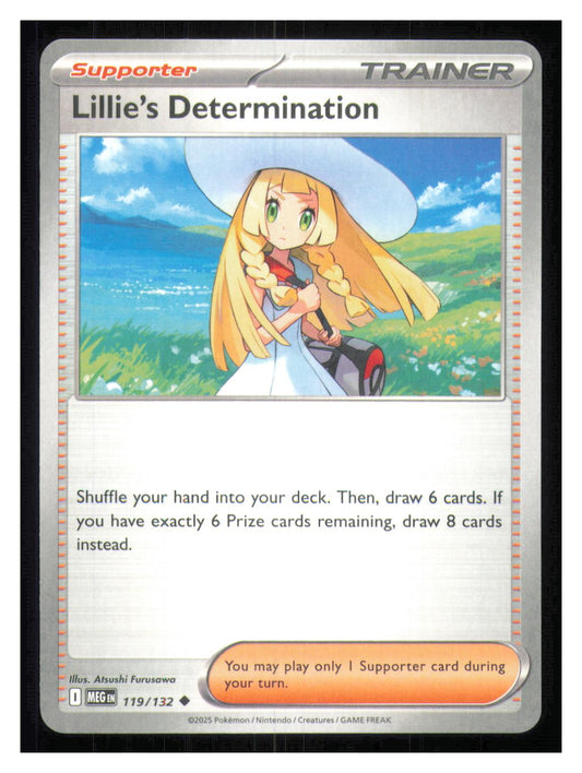 🎴 Lillie's Determination 119/132 Uncommon Mega Evolution NM