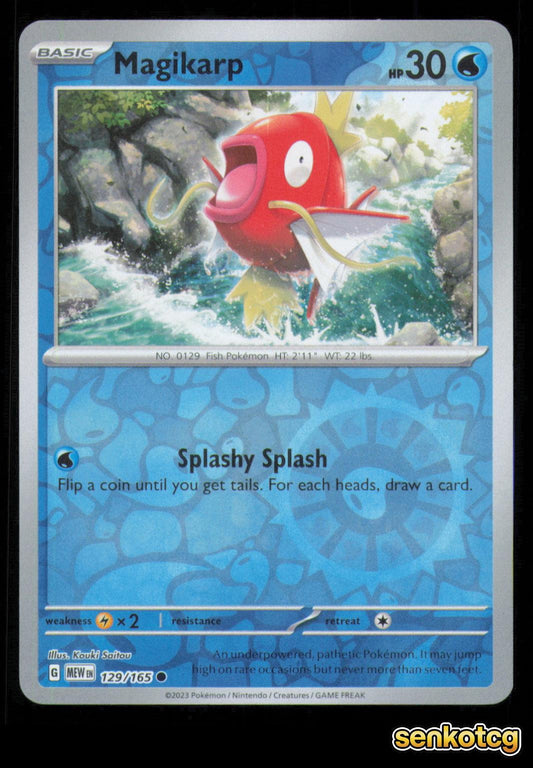 🎴 Magikarp 129/165 Reverse Holo 151 NM 🎨 Saitou