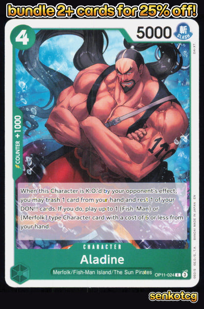 🎴 Aladine OP11-024 Common A Fist of Divine Speed NM