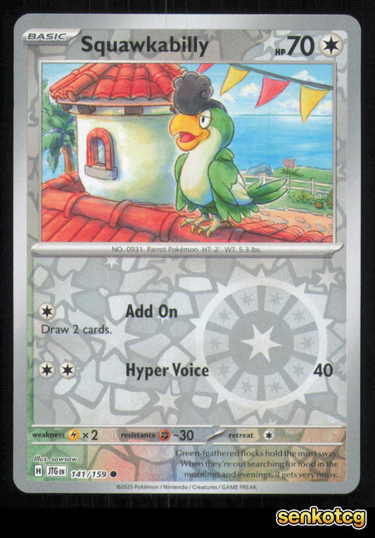 🎴 Squawkabilly 141/159 Reverse Holo Journey Together NM 🎨 sowsow