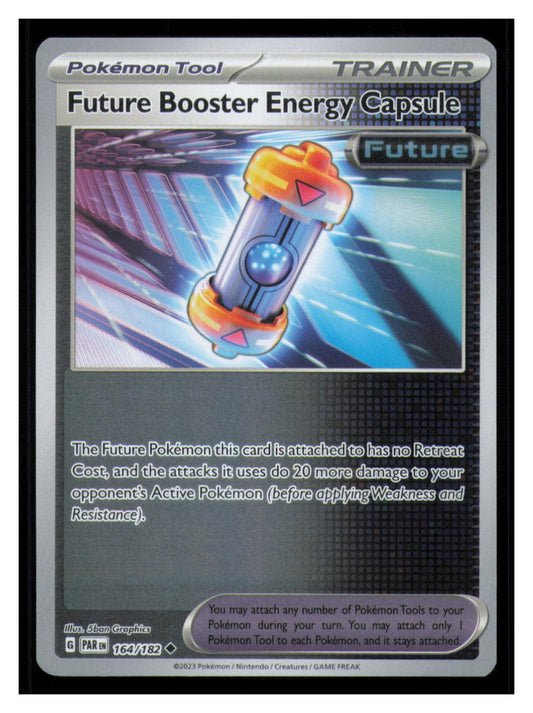 🎴 Future Booster Energy Capsule 164/182 Reverse Holo Paradox Rift Pokemon NM