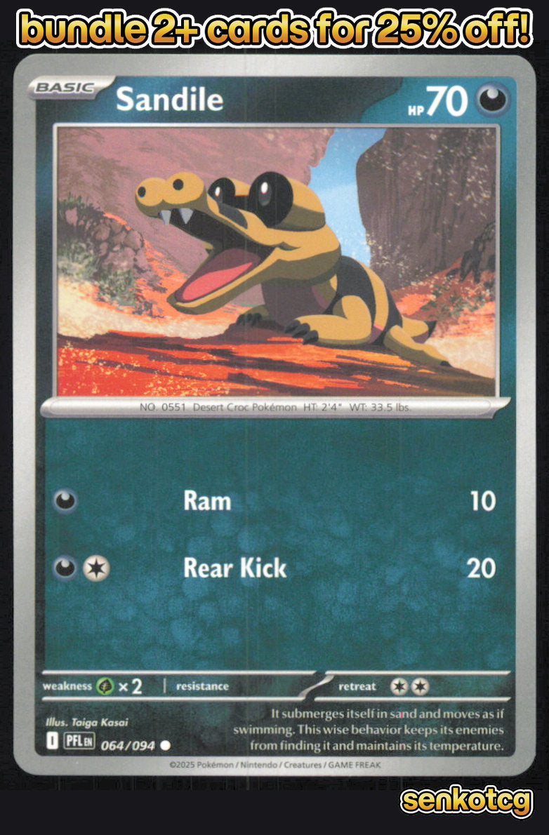 🎴 Sandile 064/094 Common Phantasmal Flames NM