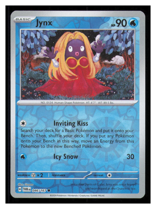 🎴 Jynx 046/167 Reverse Holo Twilight Masquerade NM 🎨 Gapao